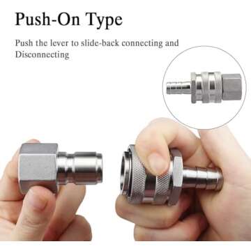 FERRODAY 1/2 NPT Quick Disconnects for Easy Brewing Setup