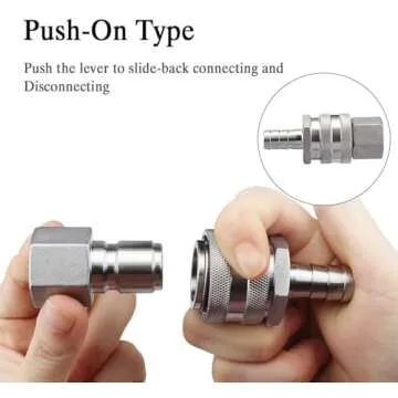 FERRODAY 1/2 NPT Quick Disconnects for Easy Brewing Setup