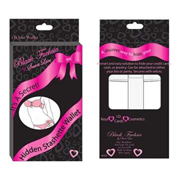 Secret Wallet Discrete Hidden Travel Pouch For Women - White