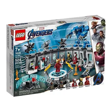 LEGO Marvel Avengers Iron Man Hall of Armor 76125 Building Kit with Action Figures (524 Pieces)
