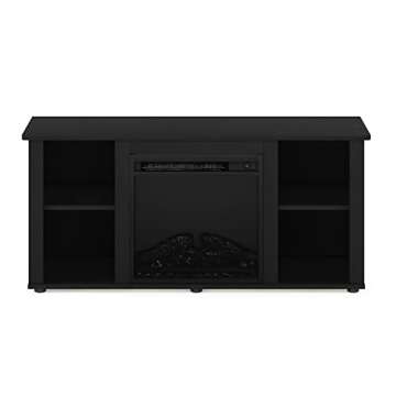 Furinno Jensen Entertainment Center with Fireplace