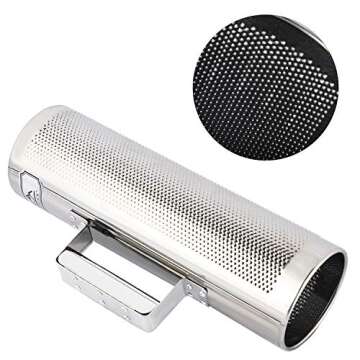 EASTROCK Stainless Steel Guiro Shaker 12" 4" Percussion Instrument with Scraper, Professional Band Accompaniment Sand Hammer Guiro Musical Training Tool