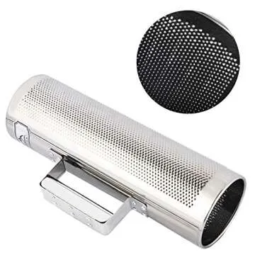 EASTROCK Stainless Steel Guiro Shaker 12" 4" Percussion Instrument with Scraper, Professional Band Accompaniment Sand Hammer Guiro Musical Training Tool