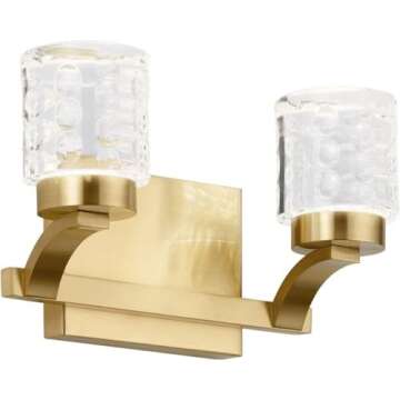 Elan Rene 2-Light LED Vanity in Champagne Gold - 32W