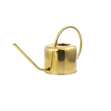 Kikkerland Vintage Watering Can in Gold for Plants