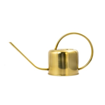 Kikkerland Vintage Watering Can in Gold for Plants