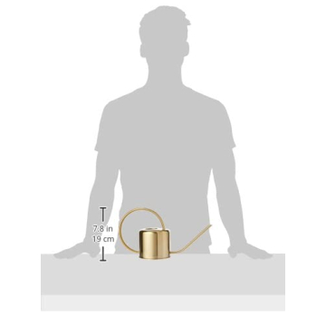 Kikkerland Vintage Watering Can in Gold for Plants