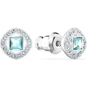 Buy SWAROVSKI Angelic Pierced Earrings | Rhodium
