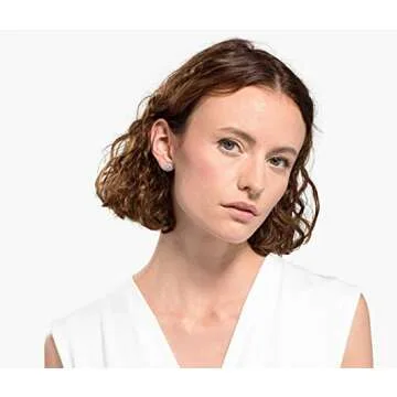Buy SWAROVSKI Angelic Pierced Earrings | Rhodium