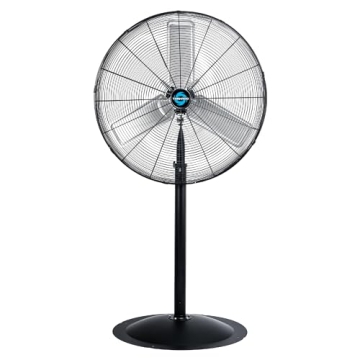 Tornado 30 Inch High Velocity Stationary Non-Oscillating Metal Pedestal Fan Commercial, Industrial U...
