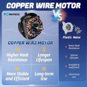 Tornado 30 Inch High Velocity Stationary Non-Oscillating Metal Pedestal Fan Commercial, Industrial Use 3 Speed 8850 CFM 10 FT Cord UL Safety Listed, Black