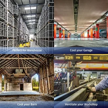 Tornado 30 Inch High Velocity Stationary Non-Oscillating Metal Pedestal Fan Commercial, Industrial Use 3 Speed 8850 CFM 10 FT Cord UL Safety Listed, Black