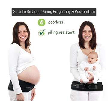 Vriksasana Posture Sacroiliac Hip Belt for Women and Men That Alleviates Sciatic, Pelvic, Lower Back, Leg and Sacral Nerve Pain Caused by Si Joint Dysfunction| Trochanter Brace (Regular, Black)