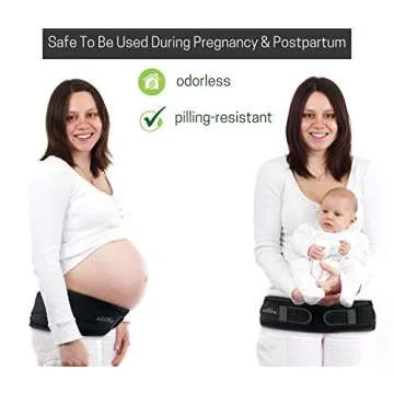 Vriksasana Posture Sacroiliac Hip Belt for Women and Men That Alleviates Sciatic, Pelvic, Lower Back, Leg and Sacral Nerve Pain Caused by Si Joint Dysfunction| Trochanter Brace (Regular, Black)