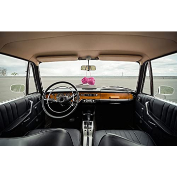 YGMONER Pink Fuzzy Dice for Cars - Retro Plush Decor