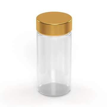 Durable Tafts ROUND Glass Spice Jars Set - 12 Pcs