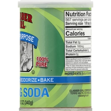 Clabber Girl Baking Soda – 12 Ounce Baking Essential
