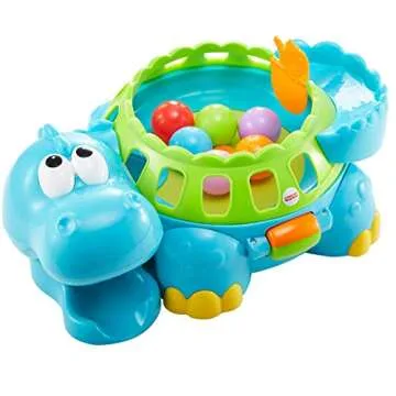 Fisher-Price Baby Crawling Toy, Poppity Pop Musical Dino, Ball Popper Dinosaur with Music & Sounds for Infants Ages 6+ Months