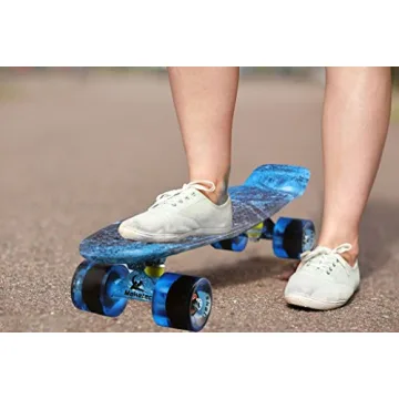 Meketec Kids Skateboard Light-Up Wheels Beginner Friendly
