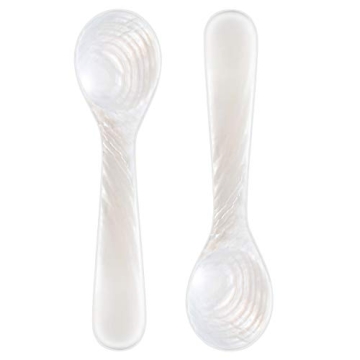 Set of Elegant Mother of Pearl Caviar Spoons - Enhance Your Dining Experience