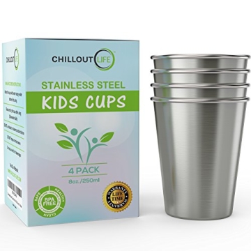 CHILLOUT LIFE Stainless Steel Cups for Kids and Toddlers