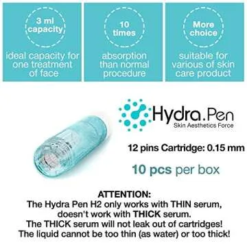 Hydra Pen H2 Cartridges - Original HydraPen Replacement Parts (0.50mm)