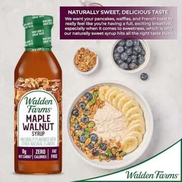 Walden Farms Maple Walnut Syrup - Sugar-Free & Keto-Friendly