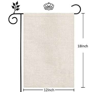 CROWNED BEAUTY Hello Spring Floral Bike Garden Flag 12×18 Inch Small Vertical Double Sided Seasonal Outside Décor for Yard Farmhouse CF100-12
