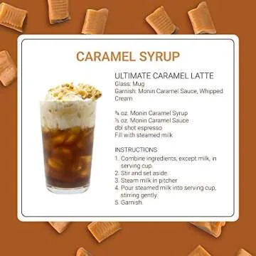 Monin - Caramel Syrup, Rich and Buttery, Great for Desserts, Coffee, and Cocktails, Gluten-Free, Non-GMO (750 ml)