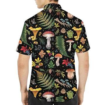 Unique Mushroom Hawaiian Shirts for Men - Family Gifts Kingdom