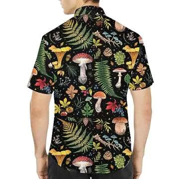 Unique Mushroom Hawaiian Shirts for Men - Family Gifts Kingdom