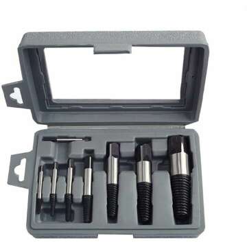 Pipe Screw Extractor Set: Remove Broken Bolts & Screws
