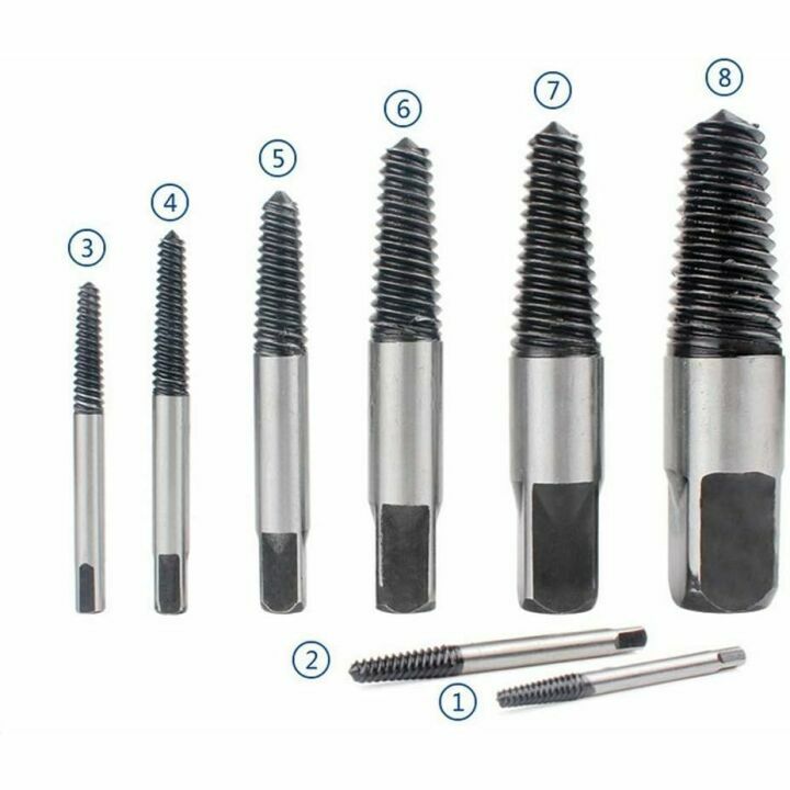 Pipe Screw Extractor Set: Remove Broken Bolts & Screws