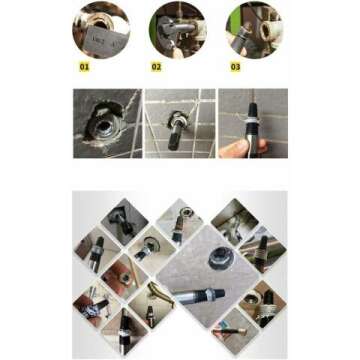 Pipe Screw Extractor Set: Remove Broken Bolts & Screws