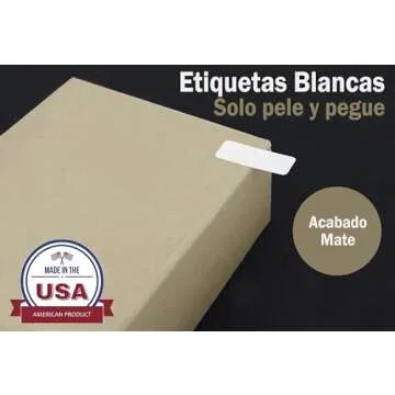 White Rectangular Labels + Bonus Color Labels - Value Pack - White Coding Labels Produce Excellent R...