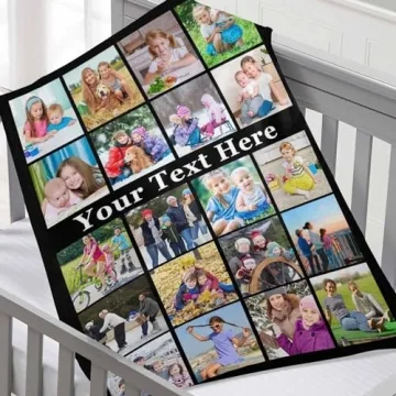 MyPupSocks Personalized Picture Blanket for Couples, Custom Photo Blanket for Valentine, Customized Blanket with Photo for Friends, Personalized Gift for Boyfriend Girlfriend