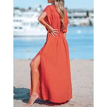 CUPSHE Scarlet Maxi Dress - Stylish Beach Cover-Up
