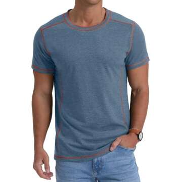 Sailwind Men's Lightweight Cotton Crew Neck T-Shirt