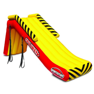 SportsStuff SPILLWAY Dock Slide - Inflatable Pontoon Slide with Safety Features