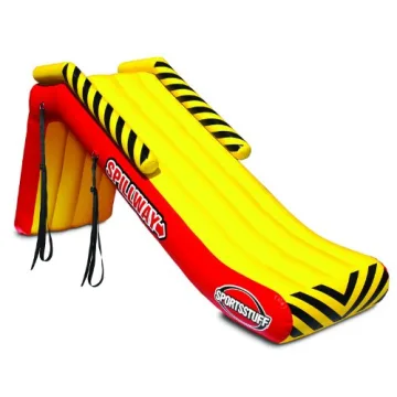 SportsStuff SPILLWAY Dock Slide - Inflatable Pontoon Slide with Safety Features