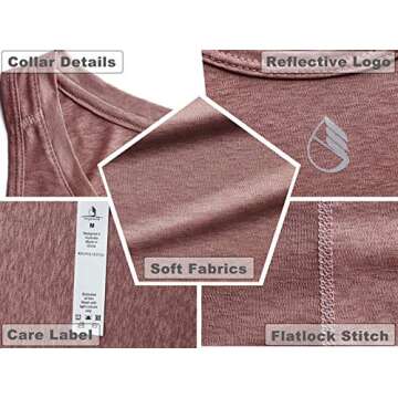 icyzone Open Back Yoga Top for Women - Stylish Activewear