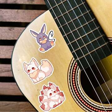 Cartoon Animal Stickers,50Pcs Kids Fantasy Creature Animals Waterproof Vinyl Stickers for Laptop Skateboard Bumper Journal,Cute Kawaii Anime Stickers for Girls Teens