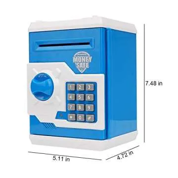 Adevena Mini ATM Piggy Bank - Fun Saving Toy for Kids