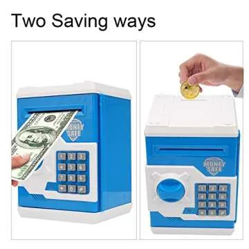 Adevena Mini ATM Piggy Bank - Fun Saving Toy for Kids