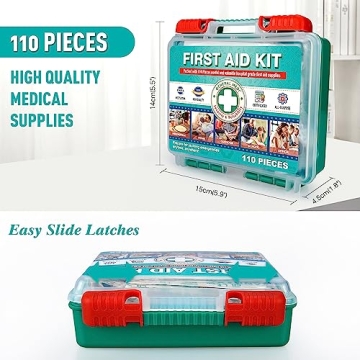 General Medi First Aid Kit - 110 Pieces for All Needs