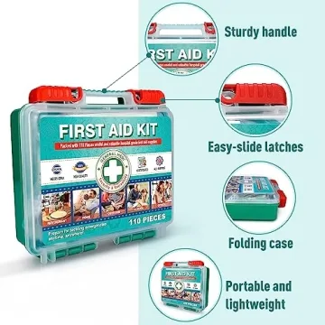 General Medi First Aid Kit - 110 Pieces for All Needs