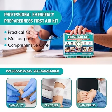 General Medi First Aid Kit - 110 Pieces for All Needs