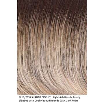 SCENE STEALER Synthetic Lace Front Mono-Top wig 5PC Bundle: Wig by Raquel Welch, 4oz Mara Ray Luxury Shampoo and Conditioner, 2-Wig Caps,19 Page Belle of Hope Guide (RL19/23SS)