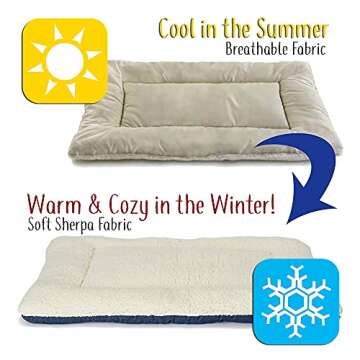 Pet Dreams Dog Crate Pad - Washable Kennel Mat, Crate Pads for Dog Cages, Non-Toxic, Flat Indoor Cat...