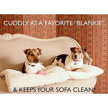 Pet Dreams Dog Crate Pad - Washable Kennel Mat, Crate Pads for Dog Cages, Non-Toxic, Flat Indoor Cat Bed, Fits iCrate 18, 24, 30, 36, 42, 48 Inches (Light Denim, Large, 36 Inch)